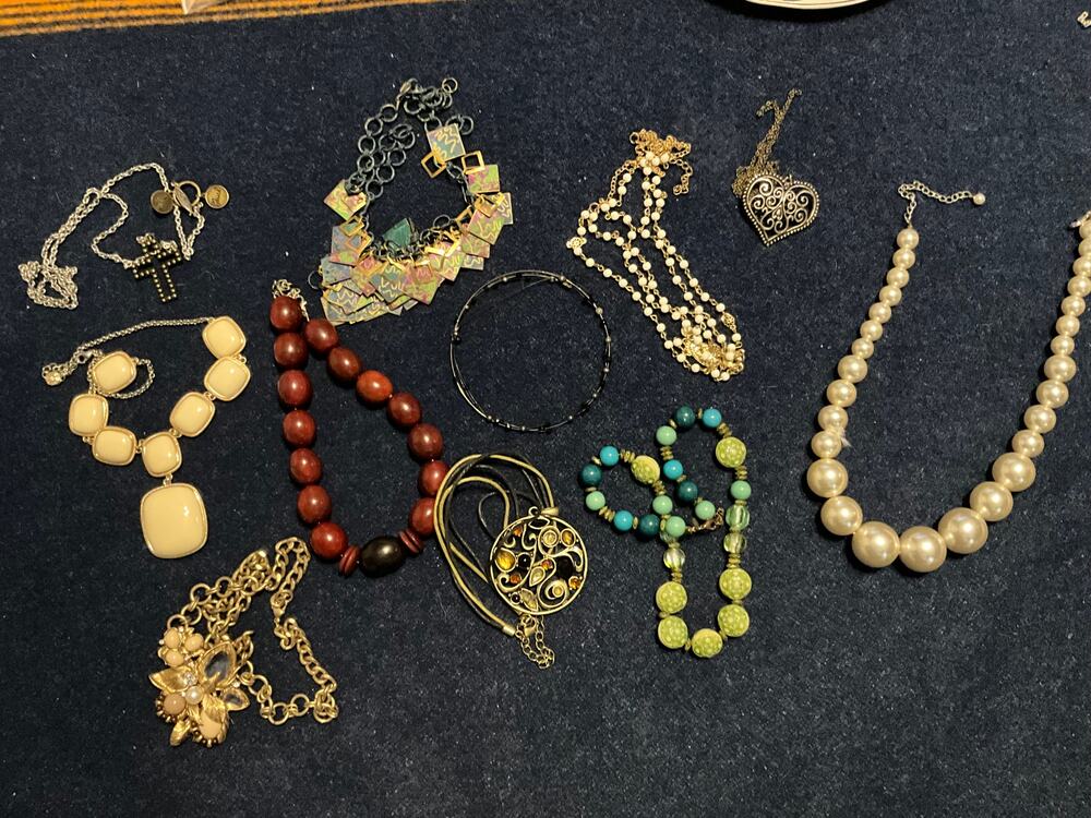 Lot of Costume Necklaces. All Different Types and Sizes